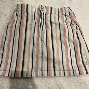 Hollister Striped Pencil Skirt in Pastel Hues